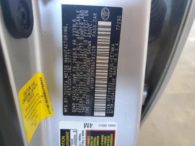 Photo 11 VIN: 4T1BF3EK0BU762528 - TOYOTA CAMRY BASE 