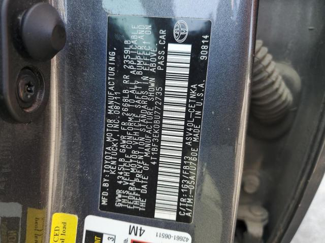 Photo 11 VIN: 4T1BF3EK0BU772735 - TOYOTA CAMRY BASE 