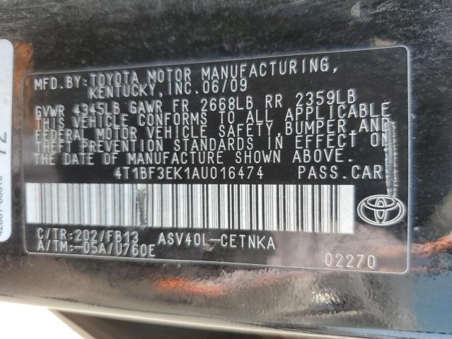 Photo 11 VIN: 4T1BF3EK1AU016474 - TOYOTA CAMRY 