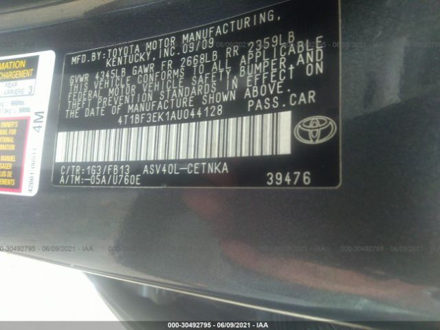 Photo 8 VIN: 4T1BF3EK1AU044128 - TOYOTA CAMRY 