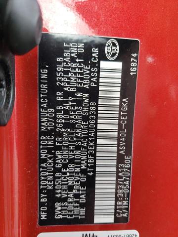 Photo 11 VIN: 4T1BF3EK1AU063388 - TOYOTA CAMRY BASE 