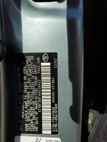 Photo 11 VIN: 4T1BF3EK1AU526422 - TOYOTA CAMRY BASE 