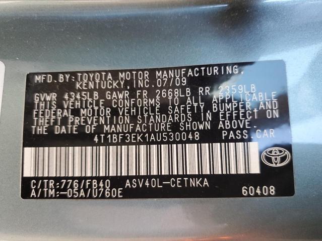 Photo 11 VIN: 4T1BF3EK1AU530048 - TOYOTA CAMRY BASE 