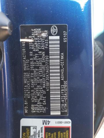 Photo 11 VIN: 4T1BF3EK1AU577290 - TOYOTA CAMRY BASE 
