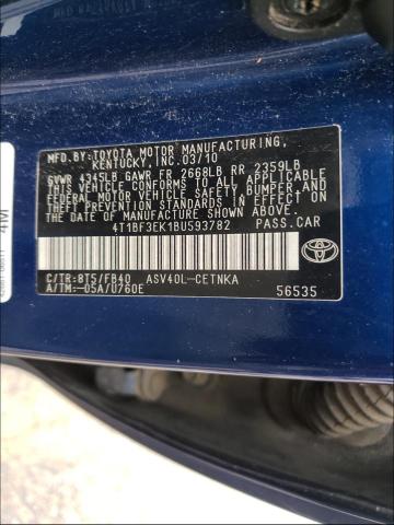 Photo 9 VIN: 4T1BF3EK1BU593782 - TOYOTA CAMRY BASE 