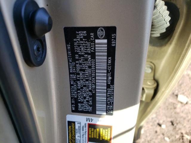 Photo 11 VIN: 4T1BF3EK1BU599002 - TOYOTA CAMRY BASE 