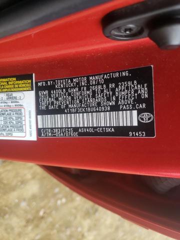 Photo 9 VIN: 4T1BF3EK1BU640938 - TOYOTA CAMRY BASE 