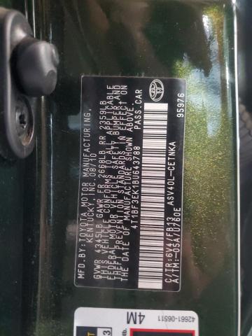 Photo 11 VIN: 4T1BF3EK1BU643788 - TOYOTA CAMRY BASE 