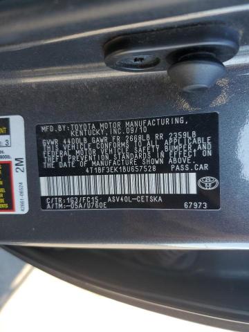 Photo 11 VIN: 4T1BF3EK1BU657528 - TOYOTA CAMRY 