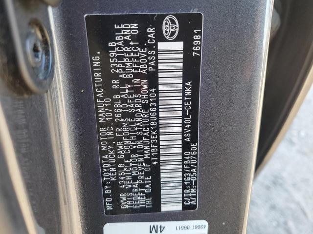 Photo 11 VIN: 4T1BF3EK1BU663104 - TOYOTA CAMRY 