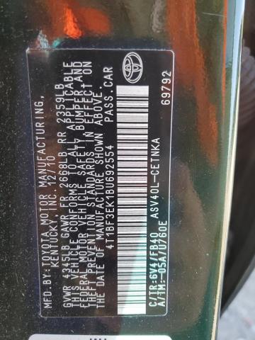 Photo 12 VIN: 4T1BF3EK1BU692554 - TOYOTA CAMRY BASE 