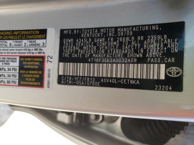 Photo 9 VIN: 4T1BF3EK2AU032408 - TOYOTA CAMRY BASE 