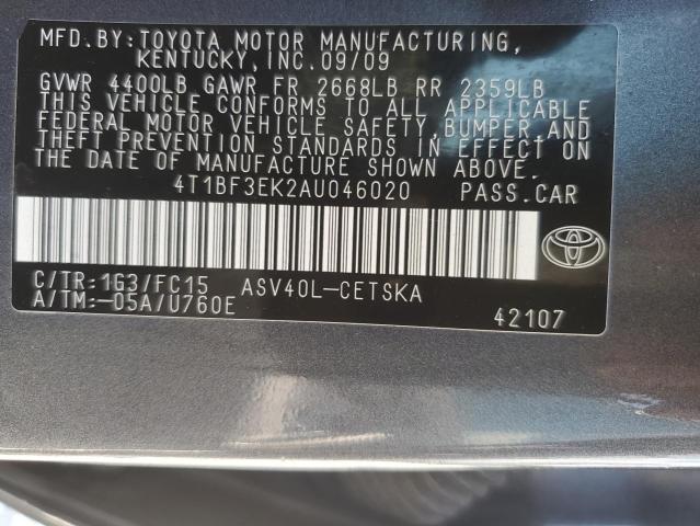 Photo 11 VIN: 4T1BF3EK2AU046020 - TOYOTA CAMRY BASE 