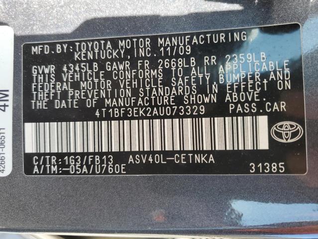 Photo 11 VIN: 4T1BF3EK2AU073329 - TOYOTA CAMRY BASE 