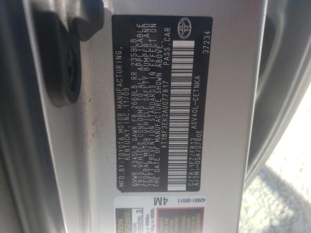 Photo 11 VIN: 4T1BF3EK2AU077817 - TOYOTA CAMRY BASE 