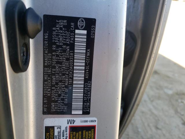 Photo 9 VIN: 4T1BF3EK2AU093581 - TOYOTA CAMRY BASE 