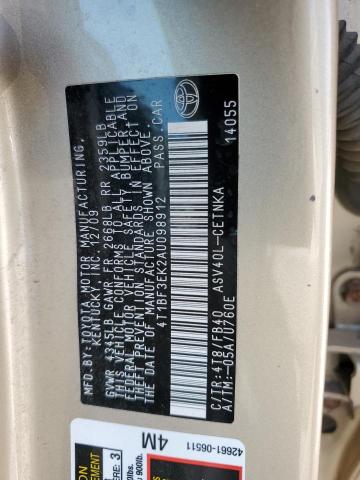 Photo 11 VIN: 4T1BF3EK2AU098912 - TOYOTA CAMRY BASE 