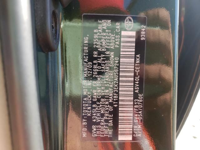 Photo 9 VIN: 4T1BF3EK2AU567240 - TOYOTA CAMRY BASE 