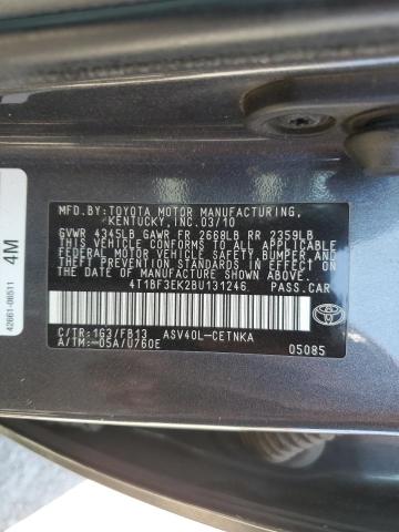 Photo 12 VIN: 4T1BF3EK2BU131246 - TOYOTA CAMRY BASE 