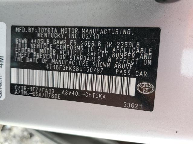 Photo 11 VIN: 4T1BF3EK2BU150797 - TOYOTA CAMRY 