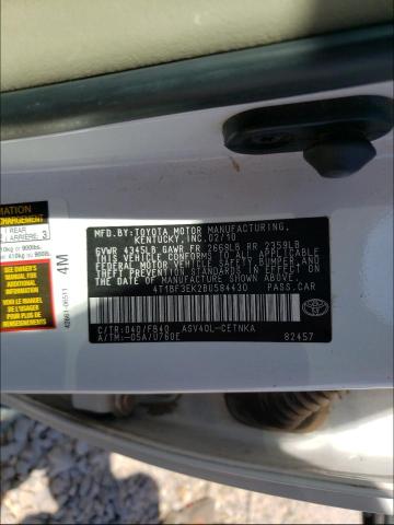 Photo 9 VIN: 4T1BF3EK2BU584430 - TOYOTA CAMRY BASE 