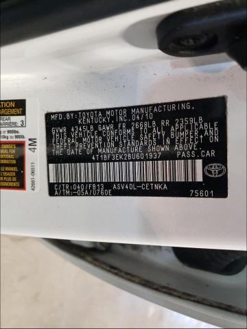 Photo 9 VIN: 4T1BF3EK2BU601937 - TOYOTA CAMRY BASE 