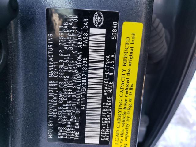 Photo 11 VIN: 4T1BF3EK2BU713296 - TOYOTA CAMRY 