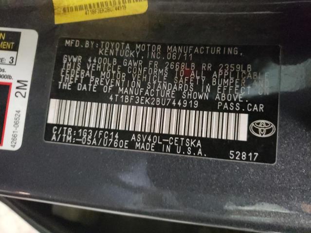 Photo 11 VIN: 4T1BF3EK2BU744919 - TOYOTA CAMRY 