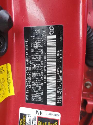 Photo 12 VIN: 4T1BF3EK2BU748842 - TOYOTA CAMRY BASE 