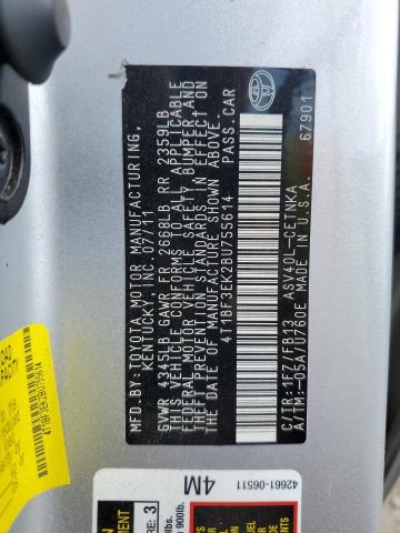 Photo 12 VIN: 4T1BF3EK2BU755614 - TOYOTA CAMRY BASE 