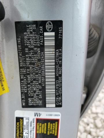 Photo 11 VIN: 4T1BF3EK2BU762434 - TOYOTA CAMRY BASE 