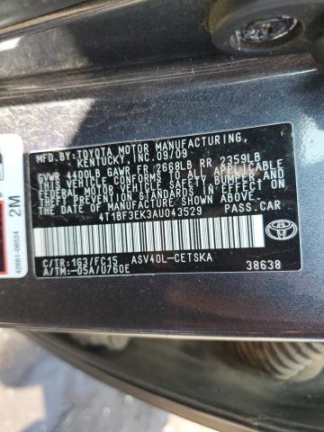 Photo 11 VIN: 4T1BF3EK3AU043529 - TOYOTA CAMRY BASE 