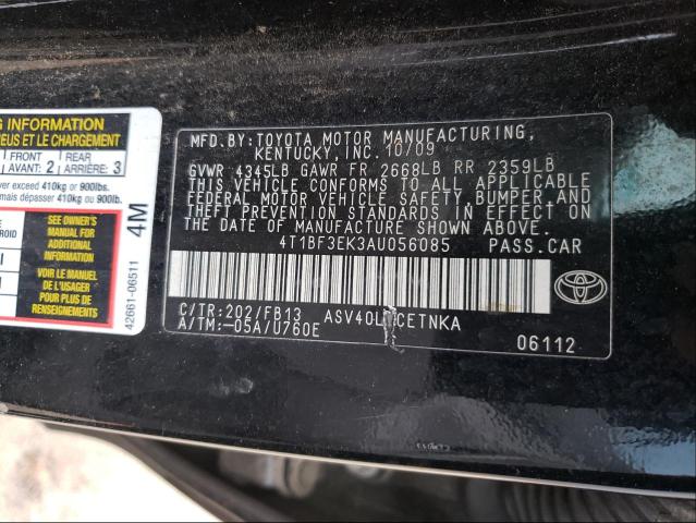 Photo 9 VIN: 4T1BF3EK3AU056085 - TOYOTA CAMRY BASE 