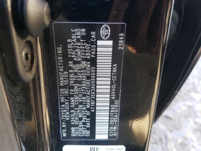 Photo 9 VIN: 4T1BF3EK3AU066695 - TOYOTA CAMRY BASE 