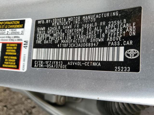 Photo 11 VIN: 4T1BF3EK3AU068947 - TOYOTA CAMRY BASE 