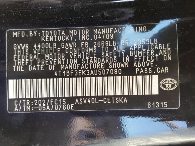 Photo 9 VIN: 4T1BF3EK3AU507080 - TOYOTA CAMRY 