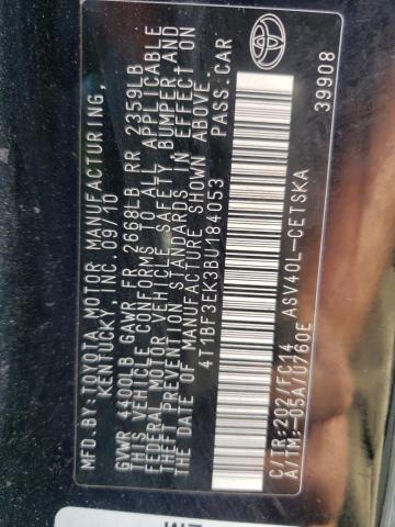 Photo 12 VIN: 4T1BF3EK3BU184053 - TOYOTA CAMRY BASE 