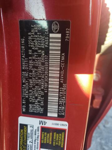 Photo 11 VIN: 4T1BF3EK3BU699117 - TOYOTA CAMRY BASE 