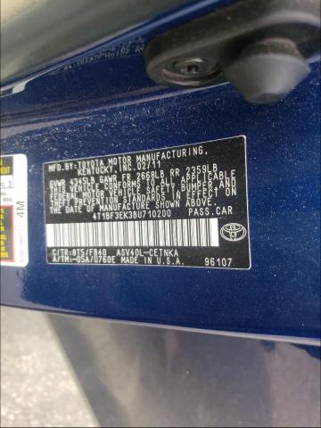 Photo 9 VIN: 4T1BF3EK3BU710200 - TOYOTA CAMRY BASE 