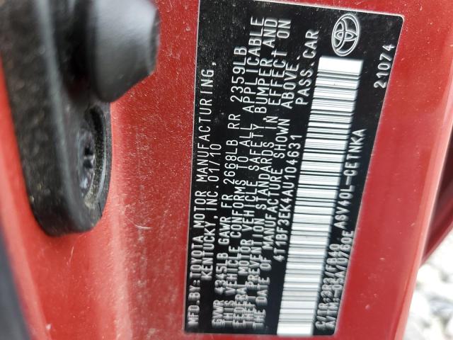 Photo 12 VIN: 4T1BF3EK4AU104631 - TOYOTA CAMRY BASE 