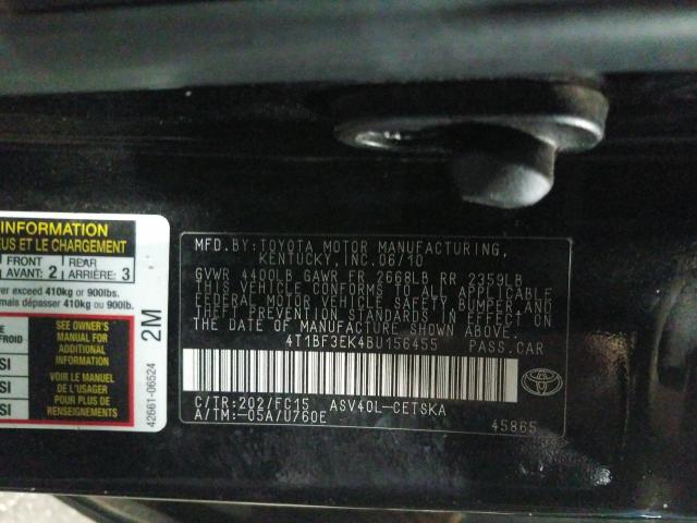 Photo 9 VIN: 4T1BF3EK4BU156455 - TOYOTA CAMRY BASE 