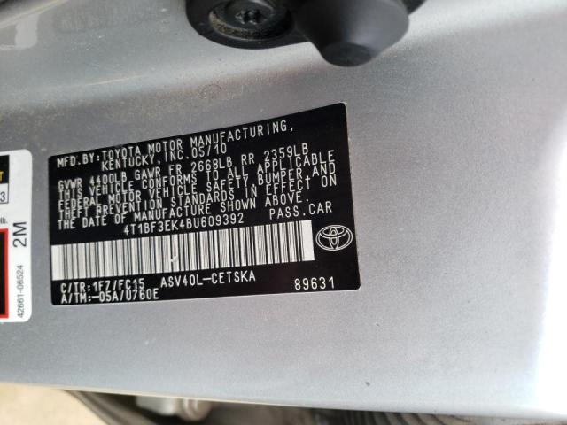 Photo 9 VIN: 4T1BF3EK4BU609392 - TOYOTA CAMRY BASE 