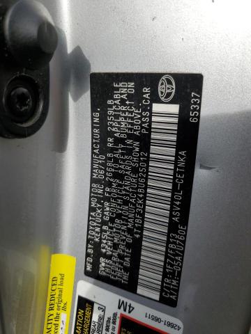 Photo 11 VIN: 4T1BF3EK4BU625012 - TOYOTA CAMRY 