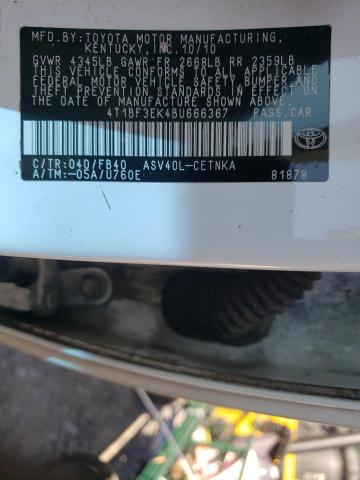 Photo 11 VIN: 4T1BF3EK4BU666367 - TOYOTA CAMRY 