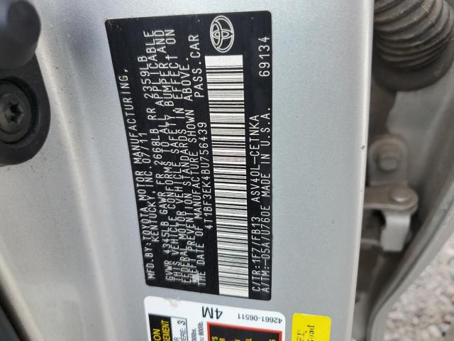 Photo 11 VIN: 4T1BF3EK4BU756439 - TOYOTA CAMRY 4D 2 