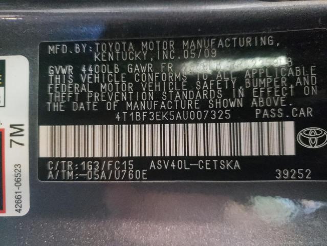 Photo 9 VIN: 4T1BF3EK5AU007325 - TOYOTA CAMRY BASE 