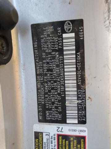 Photo 12 VIN: 4T1BF3EK5AU012119 - TOYOTA CAMRY BASE 