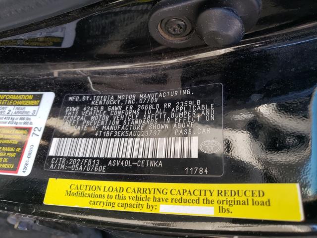 Photo 9 VIN: 4T1BF3EK5AU023797 - TOYOTA CAMRY BASE 