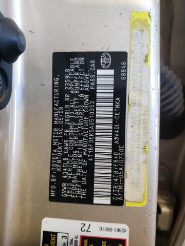 Photo 11 VIN: 4T1BF3EK5AU510353 - TOYOTA CAMRY BASE 