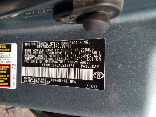 Photo 11 VIN: 4T1BF3EK5AU534829 - TOYOTA CAMRY BASE 